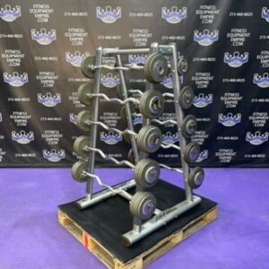 20-110 lb. Troy EZ Curl Bar Set w/Life Fitness Signature Rack For Sale | Fitness Equipments Empire