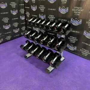 Buy TAG URETHANE 5-50 lb. Dumbbell Set w/Precor Rack